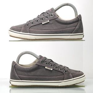 Taos Moc Star Woman’s 7.5 Wide Charcoal Gray Arch Support Sneaker Shoe.